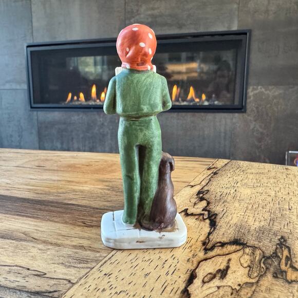 1979 Vintage Norman Rockwell Boy Singing Christmas Carols w/ Dog Figure, NR 203 - Picture 5 of 11